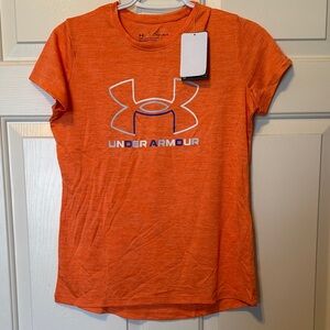 Under Armour Vibrant Orange Tee new with tags girls large